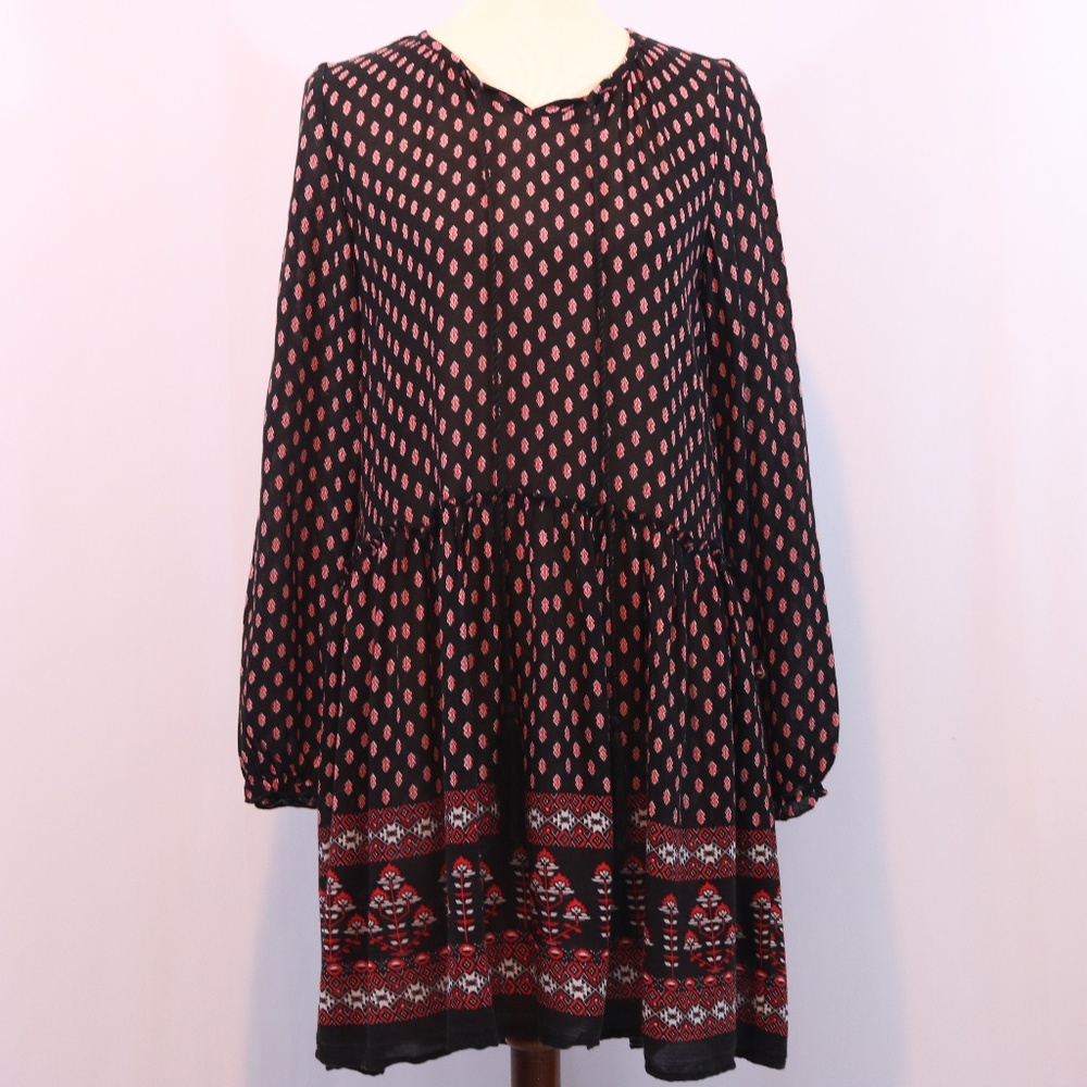 Printed Boho Prairie Dress